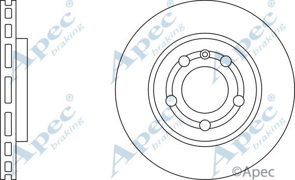 APEC BRAKING stabdžių diskas DSK2116